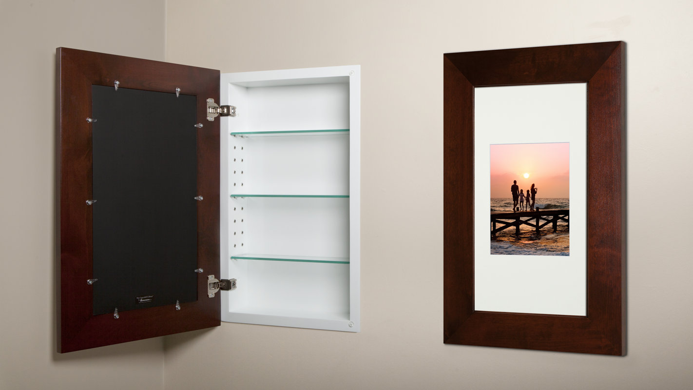 Concealed 14x24 Concealed Recessed Picture Frame Medicine